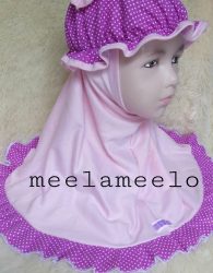 Hijab Anak Muslimah Trend 2018 in Two Colors with Pet