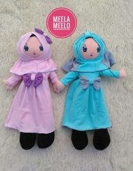Boneka Anak Muslimah Dusty Pink and Tosca Edition