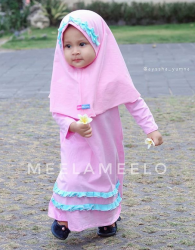 Gamis Anak Lollypop Pink Candy