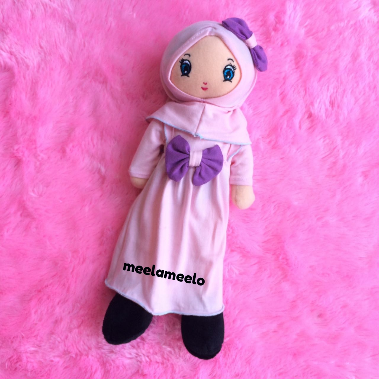 Boneka Muslimah Meela Meelo Pure Pink