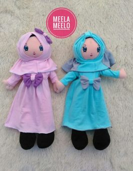 Boneka Anak Muslimah Dusty Pink and Tosca Edition